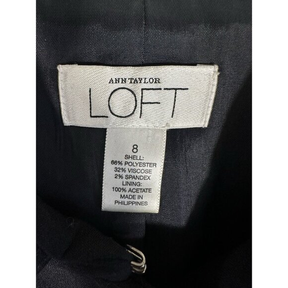 Vintage Loft Blazer Womens 8 Blue Military Nautical‎ Y2K Career - Picture 8 of 16